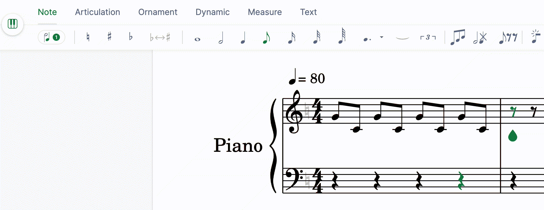 Add articulations on multiple notes at once