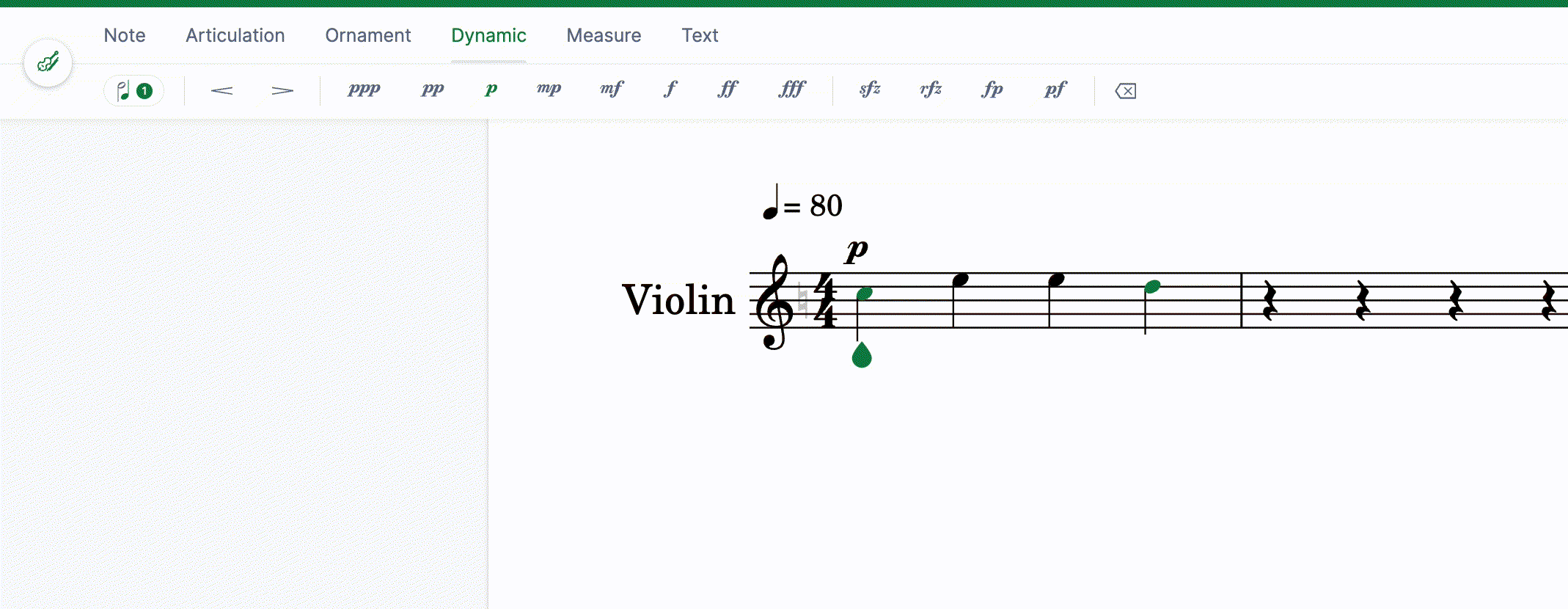 How to change the position of the dynamic
