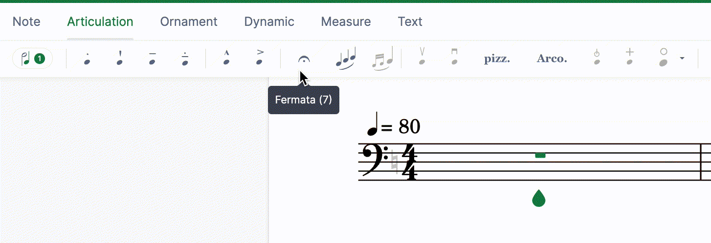 Add/Remove fermata