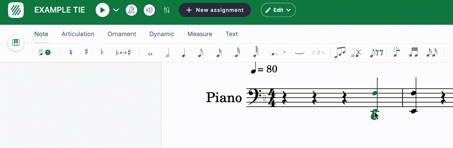 Tie notes