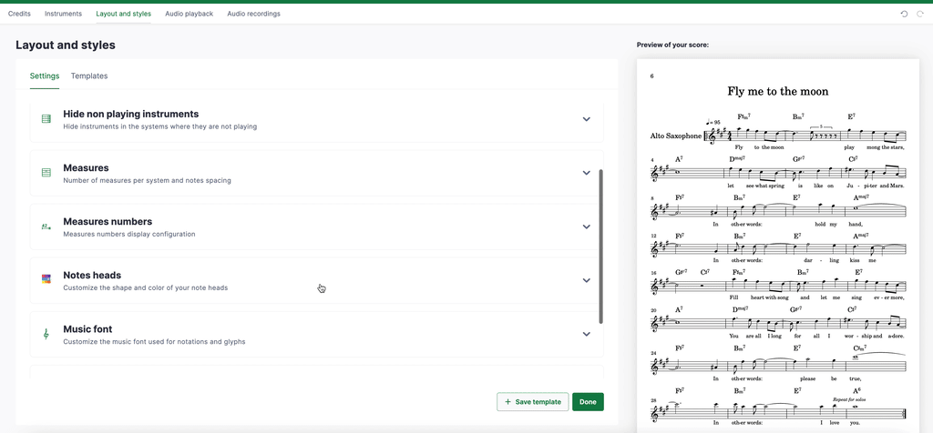 Use notes heads modes