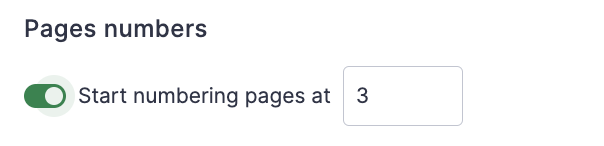 Pages Numbers
