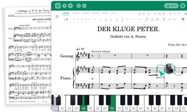 Scan and import sheet music