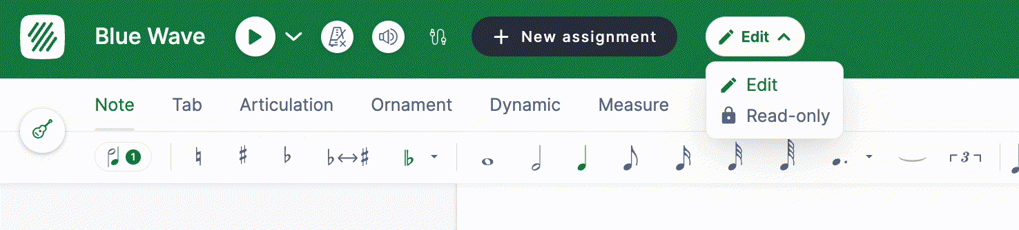 Enable and disable the read only mode