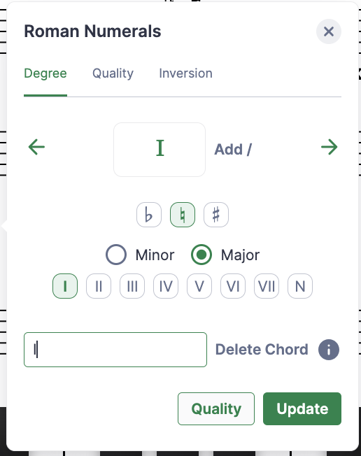 Choice of Degree