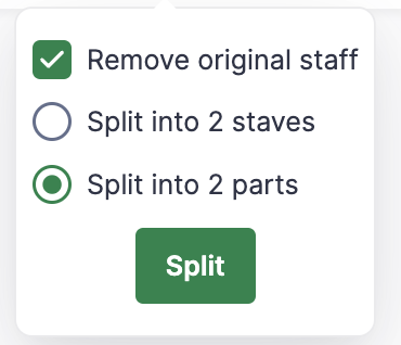 Split Staff options