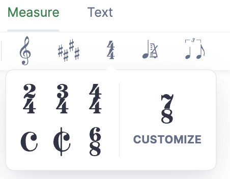 Change time signature