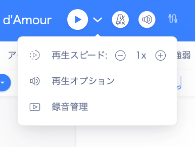 再生オプション