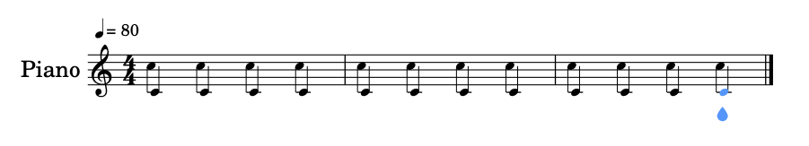 符尾の向きが不自然なケース