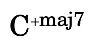 C+maj7