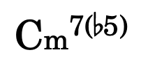 Cm7b5