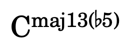 Cmaj13b5