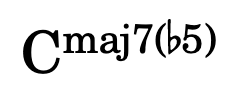 Cmaj7b5