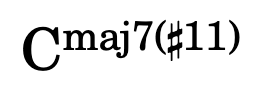 Cmaj7#11