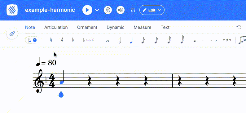 Natural Harmonic, Sounding Pitch