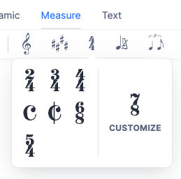 Change time signature