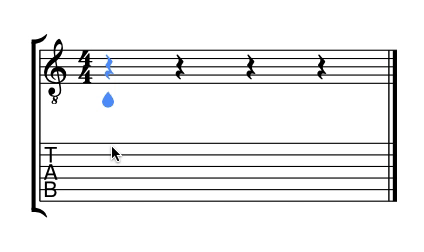 Input frets on your tab
