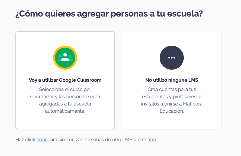 Agregar personas sin LMS