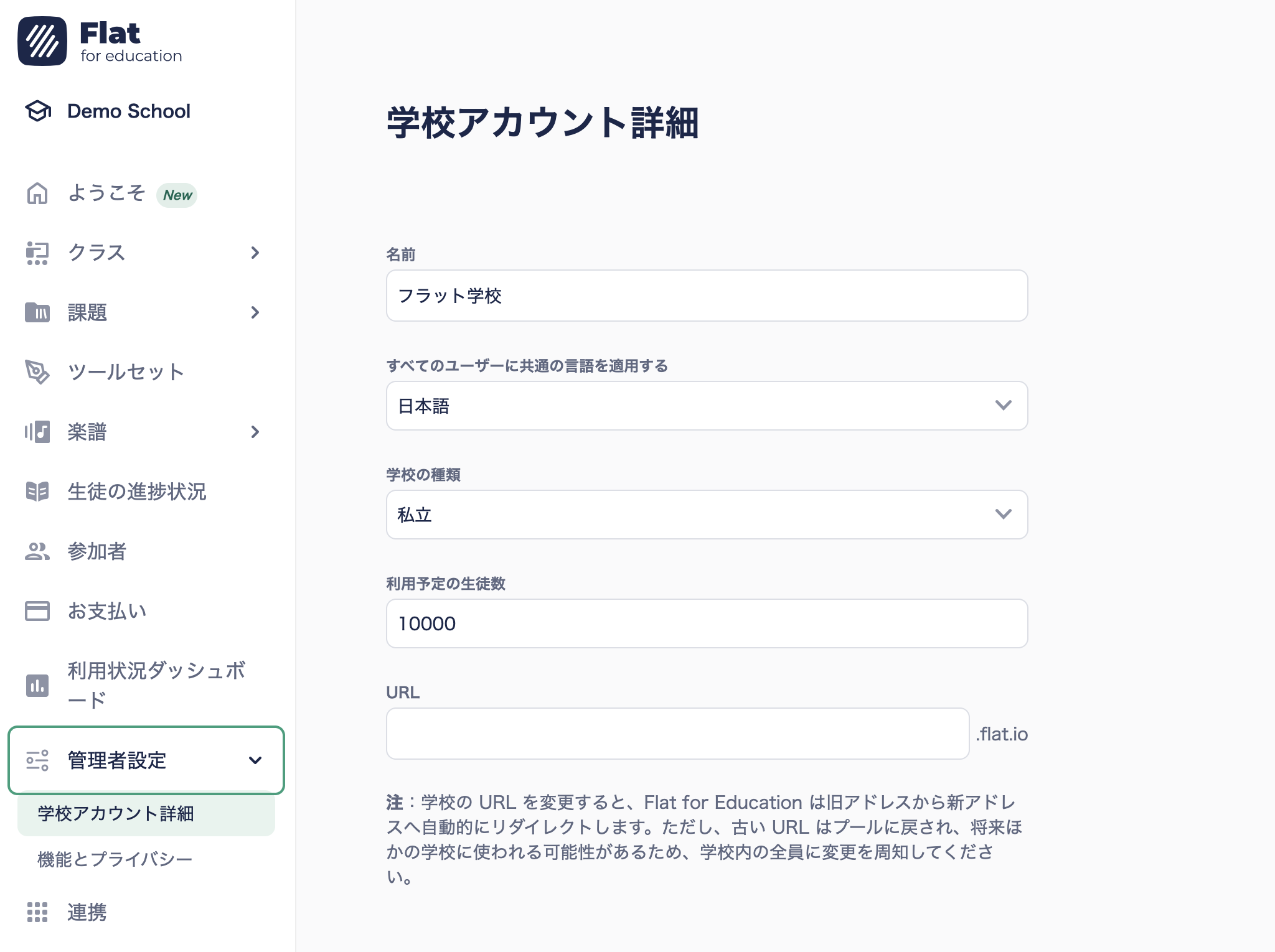 管理者ダッシュボード
