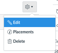Edit advanced configuration (dropdown)
