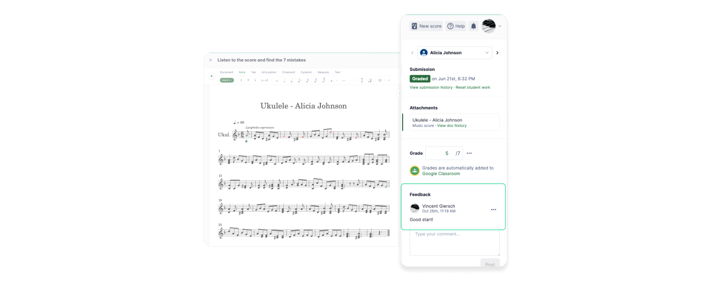 Feedback on assignment review