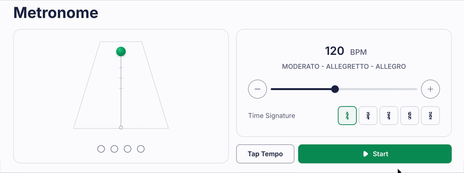 Practice tools: Metronome