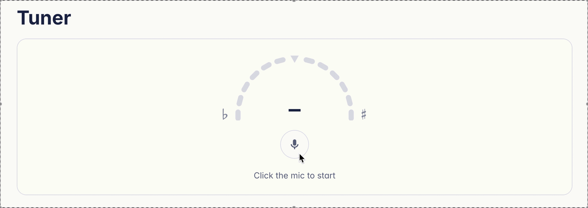 Practice tools: Tuner