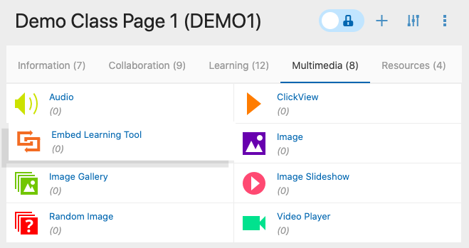 Add Activity in Schoolbox Class