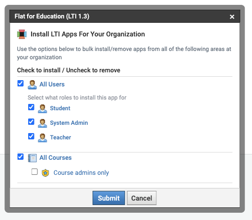 Install the app in your Schoology courses