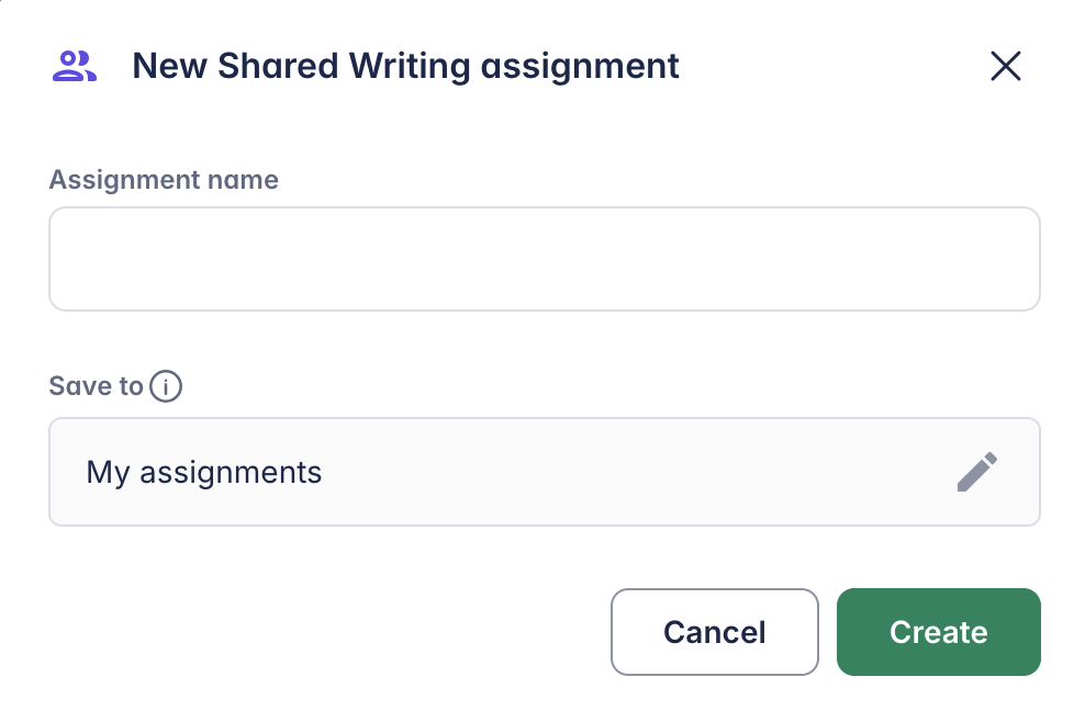Name your assignment