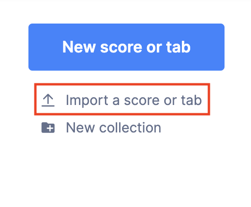 Import score from the library