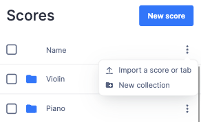 Import and edit sheet music on mobile