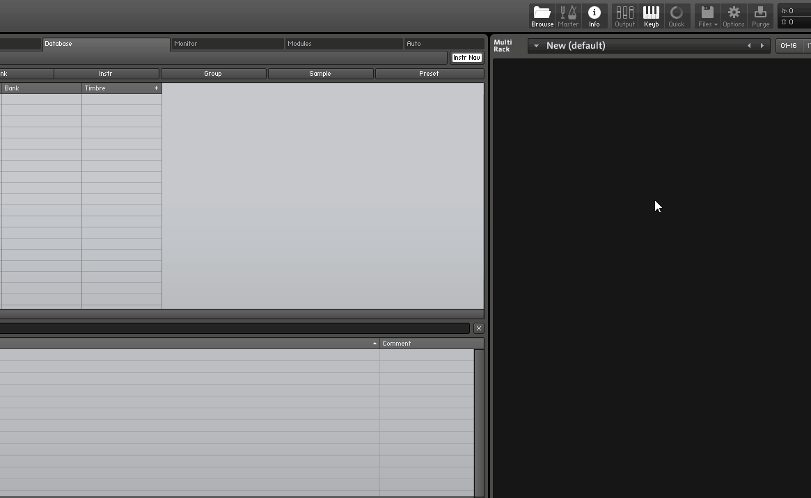 Select input port in Kontakt