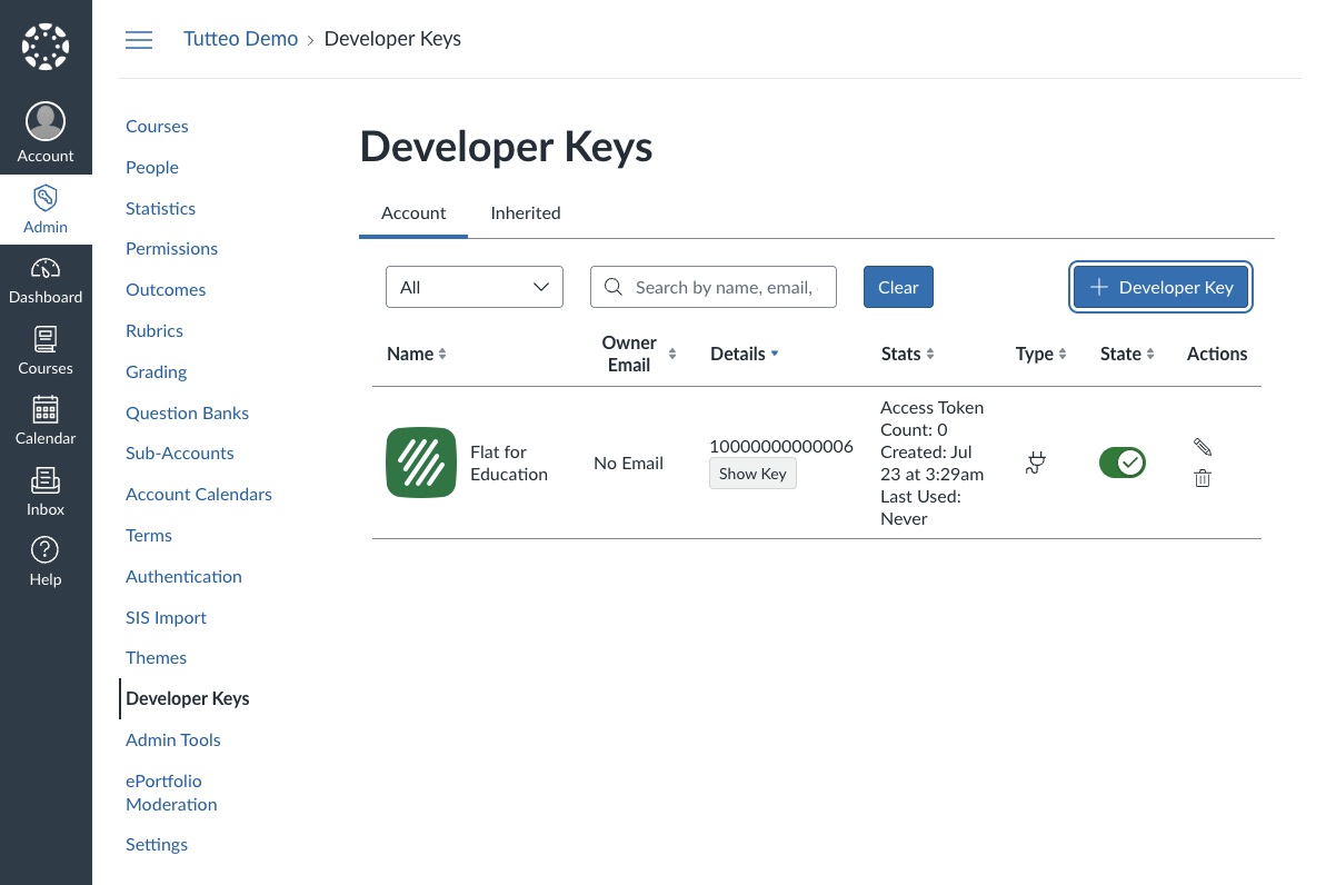 Canvas Enable Integration